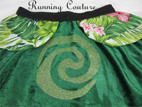 Te Fiti inspired women's velvet running skirt