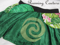 Te Fiti inspired women's velvet running skirt