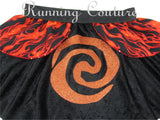 Te Ka inspired women's velvet running skirt