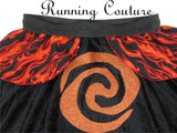 Te Ka inspired women's velvet running skirt