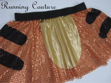 Tigger inspired sparkle women's running skirt