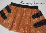 Tigger inspired sparkle women's running skirt