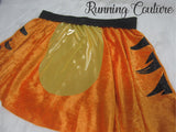 Tigger/Rajah inspired women's velvet running skirt