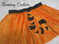 Tigger/Rajah inspired women's velvet running skirt