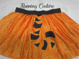 Tigger/Rajah inspired women's velvet running skirt