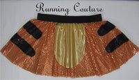 Tigger inspired sparkle women's running skirt