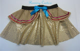 Tiger Lily Inspired sparkle women's running skirt.