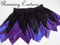 Ursula inspired shimmery/metallic women's running skirt