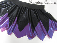 Ursula inspired shimmery/metallic women's running skirt