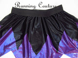 Ursula inspired shimmery/metallic women's running skirt