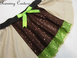 Yoda inspired women's sparkle running skirt