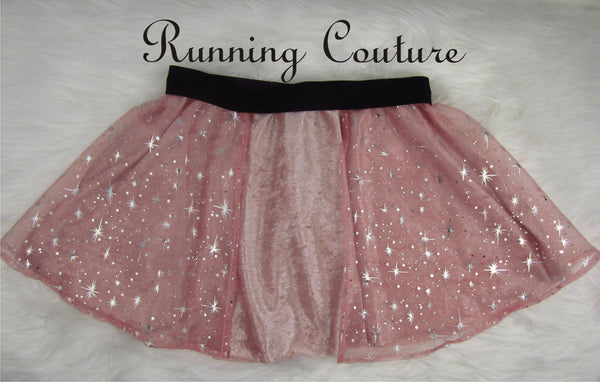 Glinda inspired women's velvet running skirt